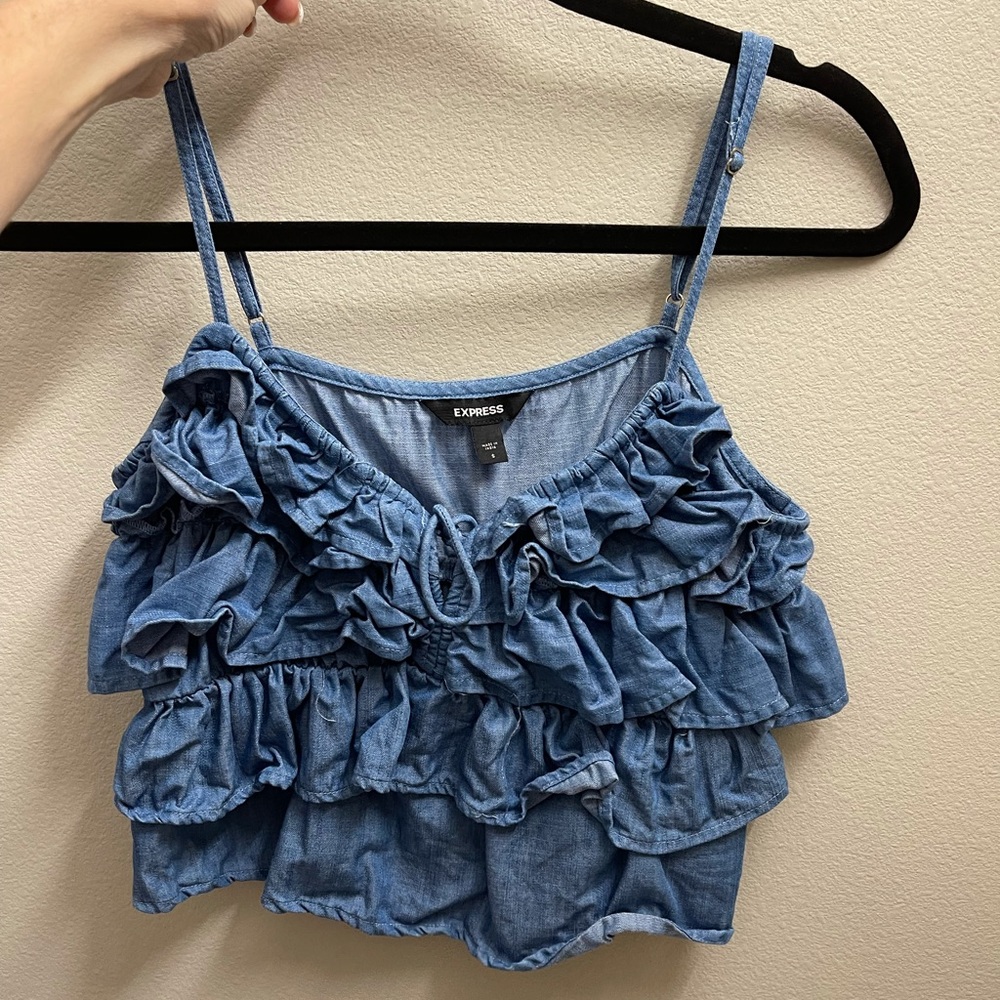 Express Jean crop top